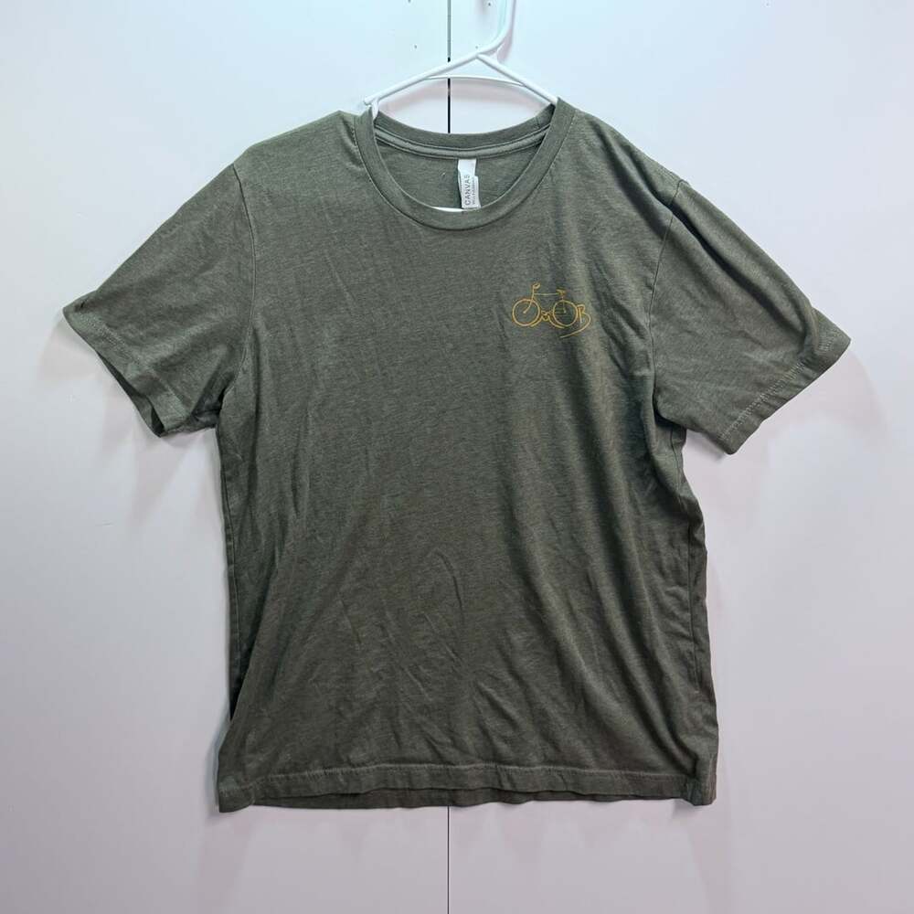 USA Strong Florida Map T-Shirt Green Size L
